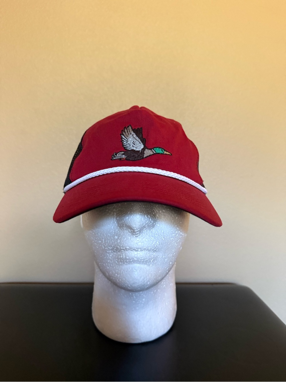 Drake Mallard Baseball Cap with White Rope Accent